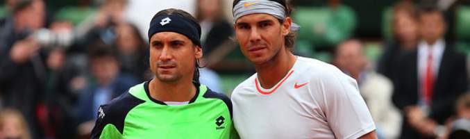 Los tenistas David Ferrer y Rafa Nadal