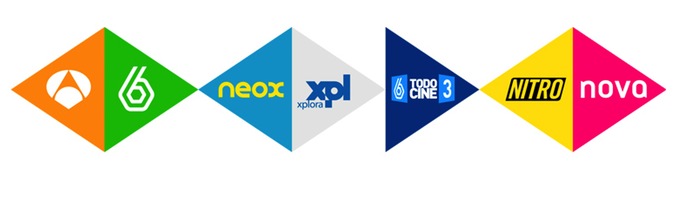 Logos de las cadenas de Atresmedia TV
