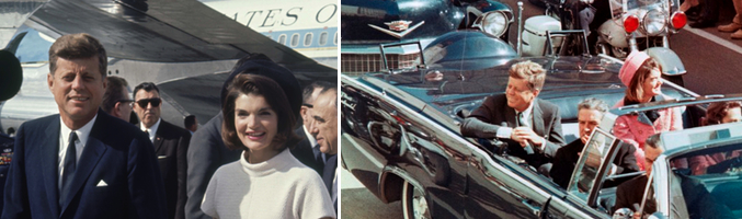 John F. Kennedy y su mujer Jackie en el documental 'JFK: Claves de un asesinato' <span>Fuente: CTK</span>