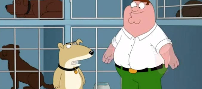 Peter adopta a Vinnie en la perrera