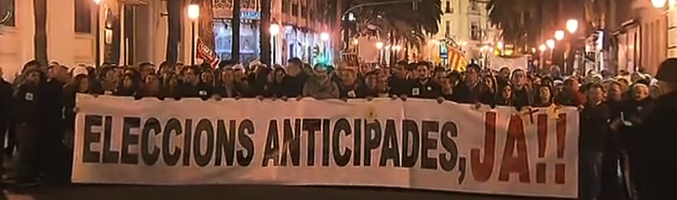 Manifestación este sábado en la Comunidad Valenciana