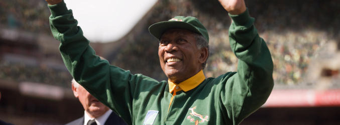 Morgan Freeman como Nelson Mandela en 