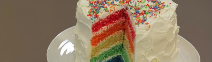 Receta de tarta de colores en 'Cupcake Maniacs'