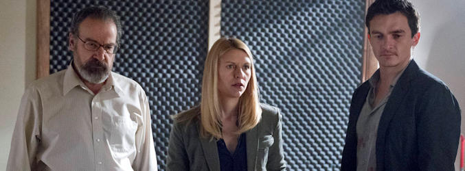 Saul, Carrie y Quinn en una imagen de la tercera temporada de &#39;Homeland&#39;