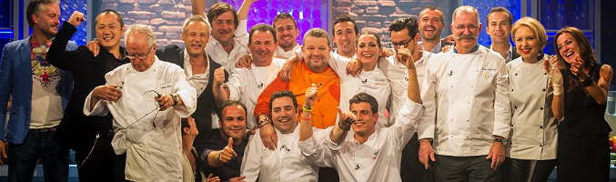 Foto familiar de la gala final de 'Top Chef'