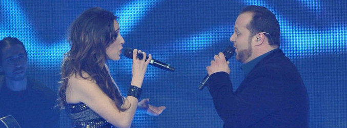 Malú canta con su finalista, David Barrull, en &#39;La Voz&#39;