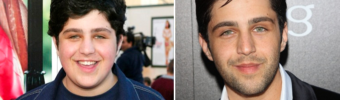 Josh Peck durante su etapa en &#39;Drake & Josh&#39; y en la actualidad