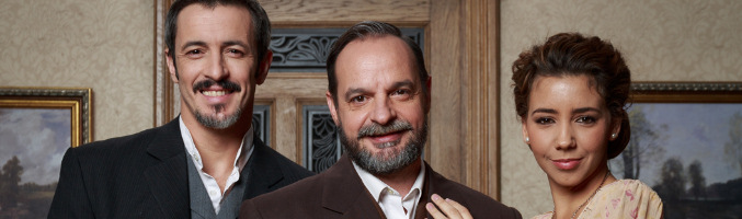 Fernando Coronado (Alfonso), Ramón Ibarra (Raimundo) y Sandra Cervera (Emilia)