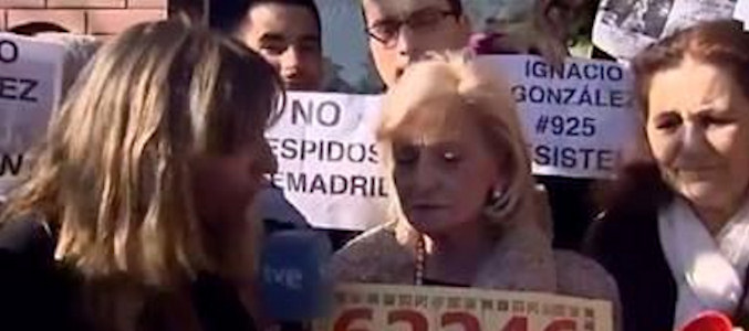 Los trabajadores de Telemadrid protestan por el ERE de Ignacio González