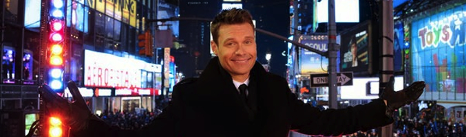 Ryan Seacrest en Times Square