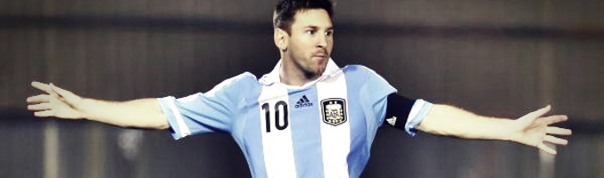 Leo Mesi, jugador de la Selección argentina de fútbol