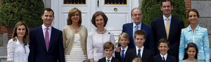 La familia real española