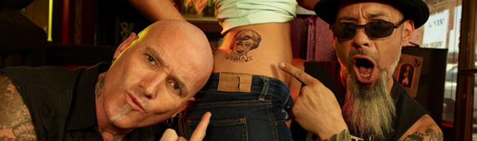 Dirk Vermin y Ruckus, protagonistas de 'Malditos tatuajes'