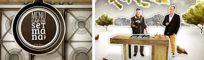 Logotipo del programa. A la derecha, los presentadores del espacio, Nandu Jubany y Llucià Ferrer