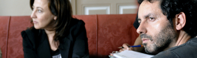 Manuel Ríos San Martín con Carmen Machi