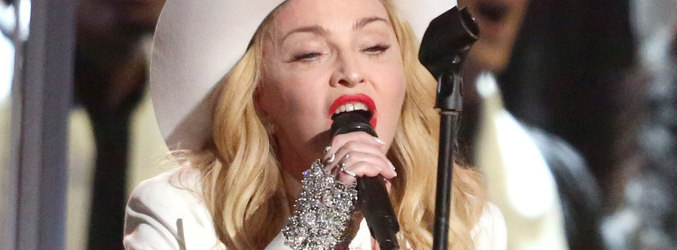 Madonna en la gala de entrega de los Grammy 2014