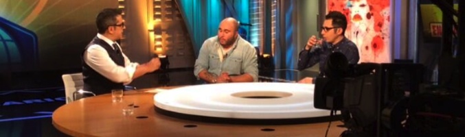 Kiko Rivera junto a Berto Romero y Andreu Buenafuente