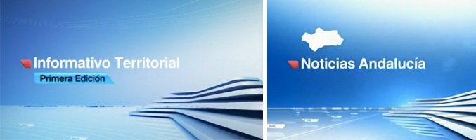 Capturas de la cabecera del informativo territorial de Andalucía