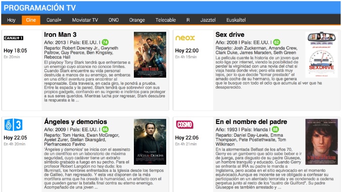 El mejor cine en TV, en FormulaTV