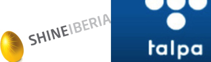 Logotipos de Shine Iberia y Talpa