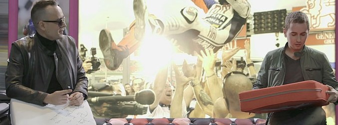 Jorge Lorenzo junto a Risto Mejide en 'Viajando con Chester'