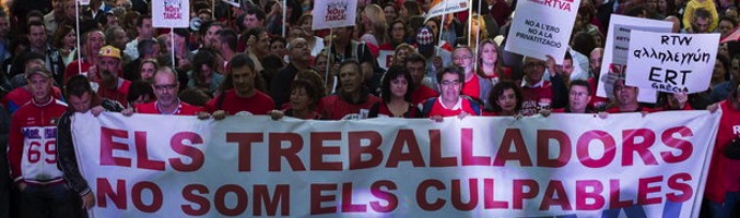 Protestas de los trabajadores de RTVV