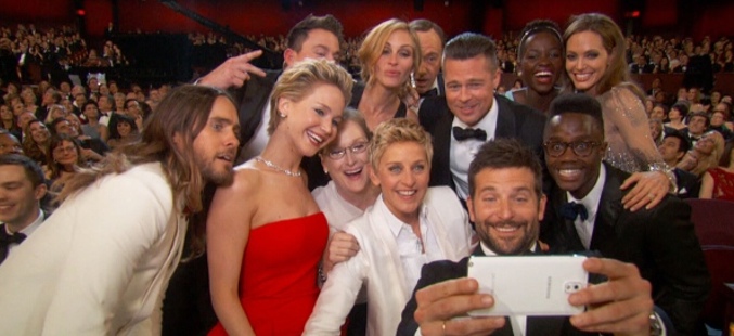 Momento "selfie" en la gala de los Oscar