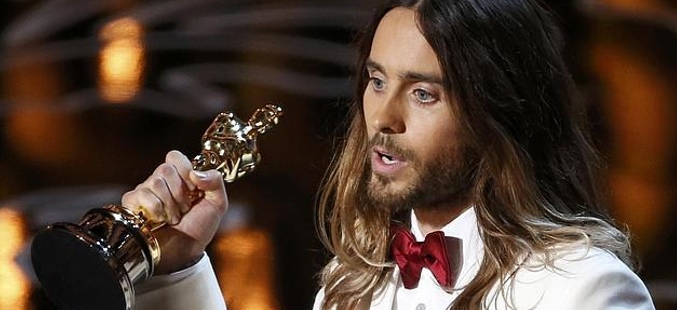 Jared Leto  levantó el primer Oscar de la noche