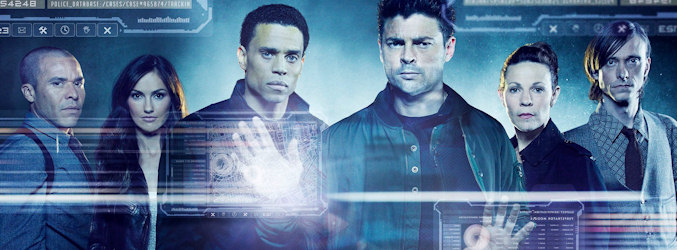 Karl Urban y el resto del elenco principal de &#39;Almost Human&#39;