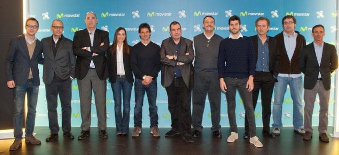 Presentación del equipo del Mundial de Motociclismo y Fórmula 1 de Movistar
