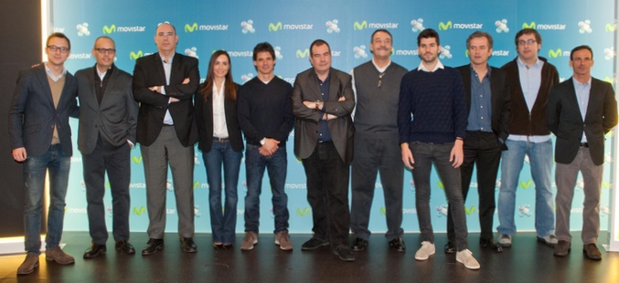Presentación del equipo del Mundial de Motociclismo y Fórmula 1 de Movistar