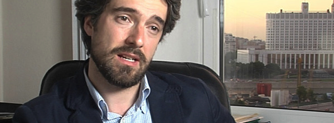 Carlos Franganillo, corresponsal de TVE en Moscú