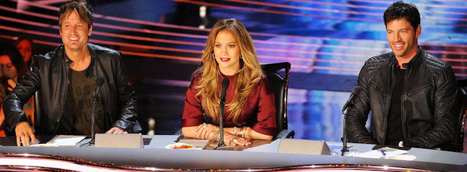 Keith Urban, Jennifer Lopez y Harry Connick Jr. jurado de 'American Idol'