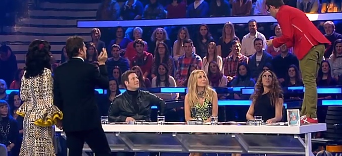 Captura de imagen de Àngel Llàcer regañando a Marta Sánchez en 'Tu cara me suena'