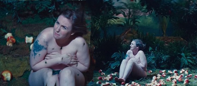 Lena Dunham desnuda en el Jardín del Edén