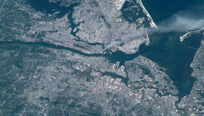 Imágenes de los atentados del 11 de septiembre desde la Estación Espacial Internacional