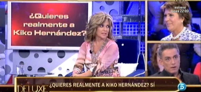 Captura de imagen de 'Salvame deluxe', el polideluxe confirma que Lydia Lozano no quiere a Kiko Hernández