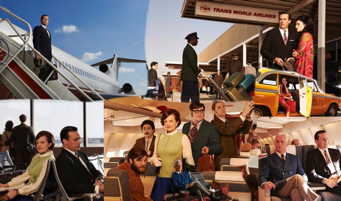 Fotomontaje realizado con imágenes promocionales de la séptima temporada de &#39;Mad Men&#39;