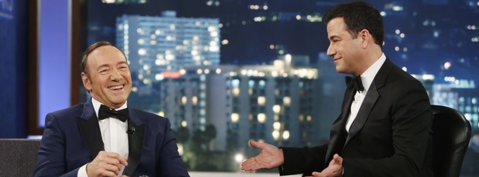Kevin Spacey durante su intervención en 'Jimmy Kimmel Live'