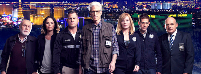 Ted Danson con el resto del reparto de la undécima temporada de 'CSI'