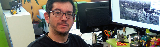 Juan Antonio Écija, supervisor de efectos de Línea-64