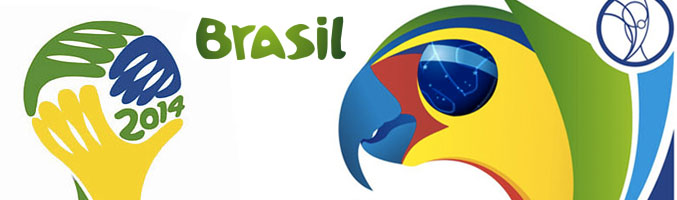 Imágenes del logotipo oficial del Mundial de Fútbol de Brasil