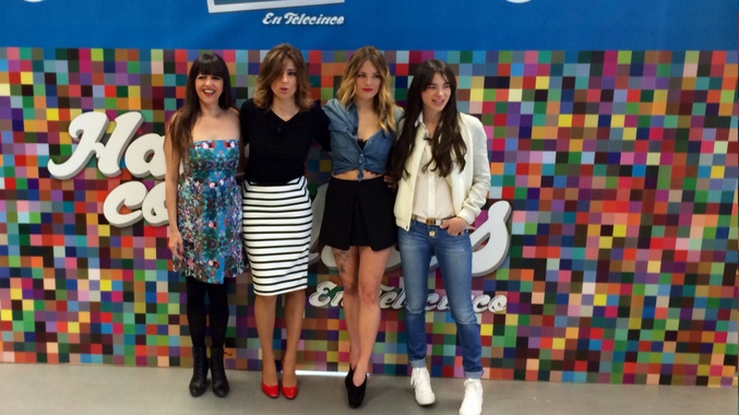 Yolanda Ramos, Sandra Barneda, Alyson Eckmann y Beatriz Montañez en 'Hable con ellas en Telecinco'