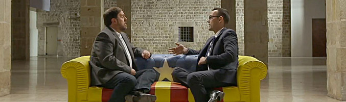 Risto Mejide con Oriol Junqueras en 'Viajando con Chester'