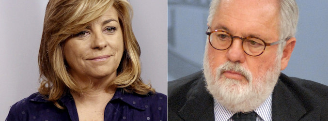 Elena Valenciano y Miguel Arias Cañete, candidatos del PSOE y PP en las elecciones europeas