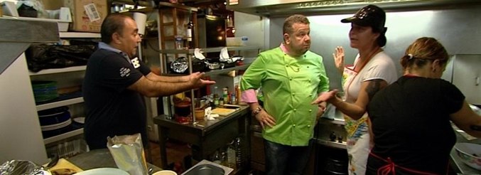 Pancho y Margot discuten delante de Alberto Chicote