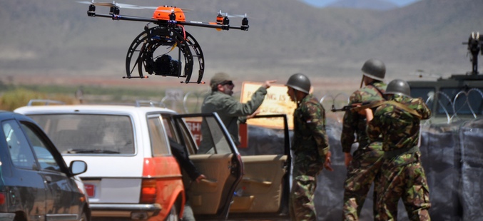 Grabación utilizando el sistema de drones