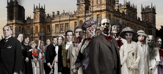 La trama de 'The Walking Dead' y de 'Downton Abbey' se fusiona en un dibujo 