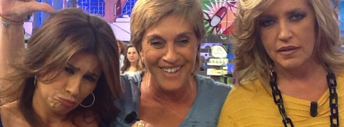 Gema López, Chelo García Cortés y Lidya Lozano, colaboradoras de 'Sálvame'