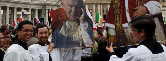 Acto de canonización de Juan XXIII y Juan Pablo II